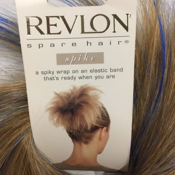 Blonde Blue Spike Hair Wrap - Picture 4 of 7